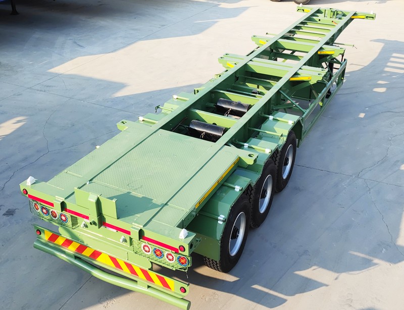 Skeleton semi trailer